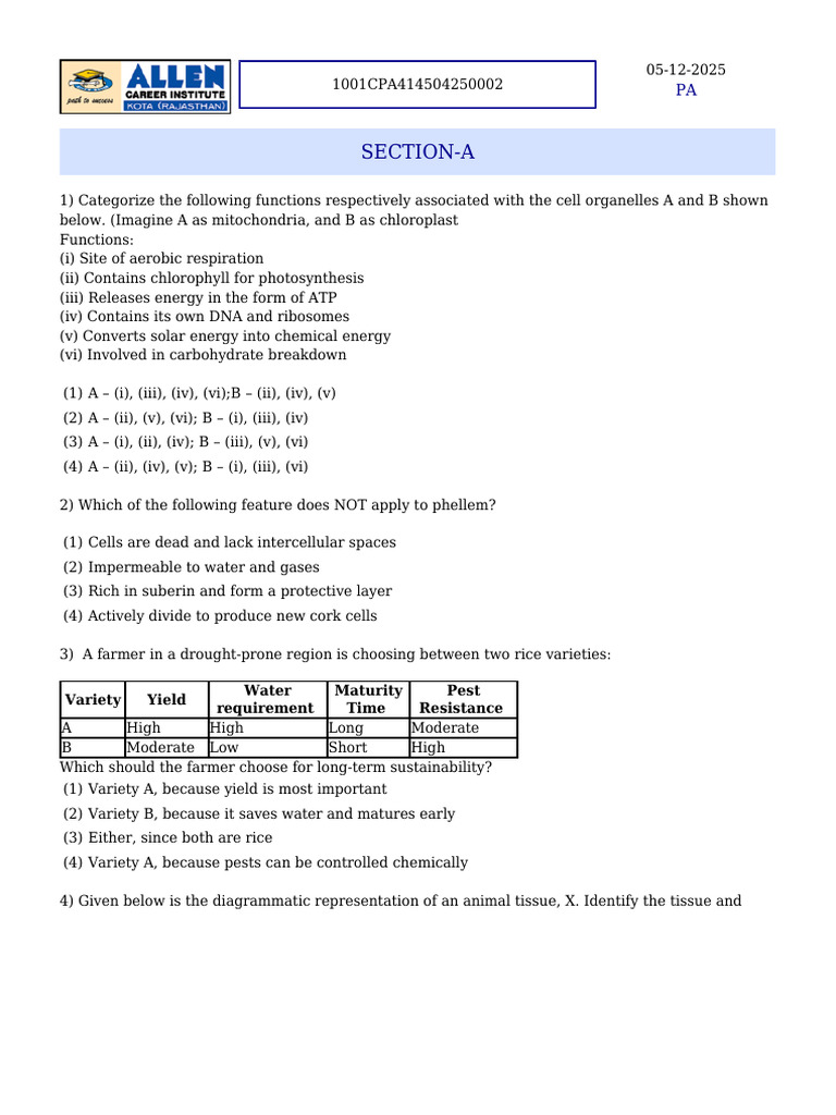 iOS Class 9th Mock Test | PDF | Mass | Force