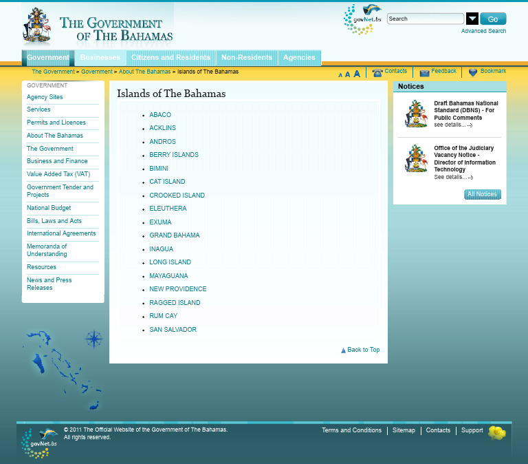 Islands of The Bahamas - Government - Details | PDF | The Bahamas