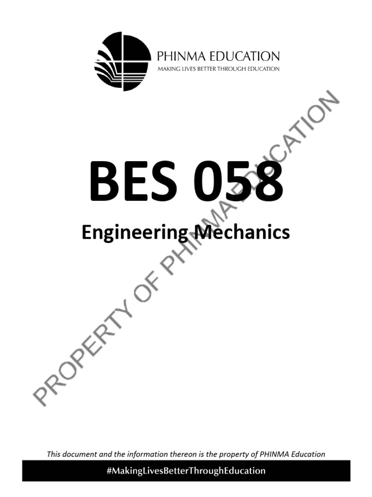 BES 058 Engineering Mechanics WM | PDF | Force | Velocity