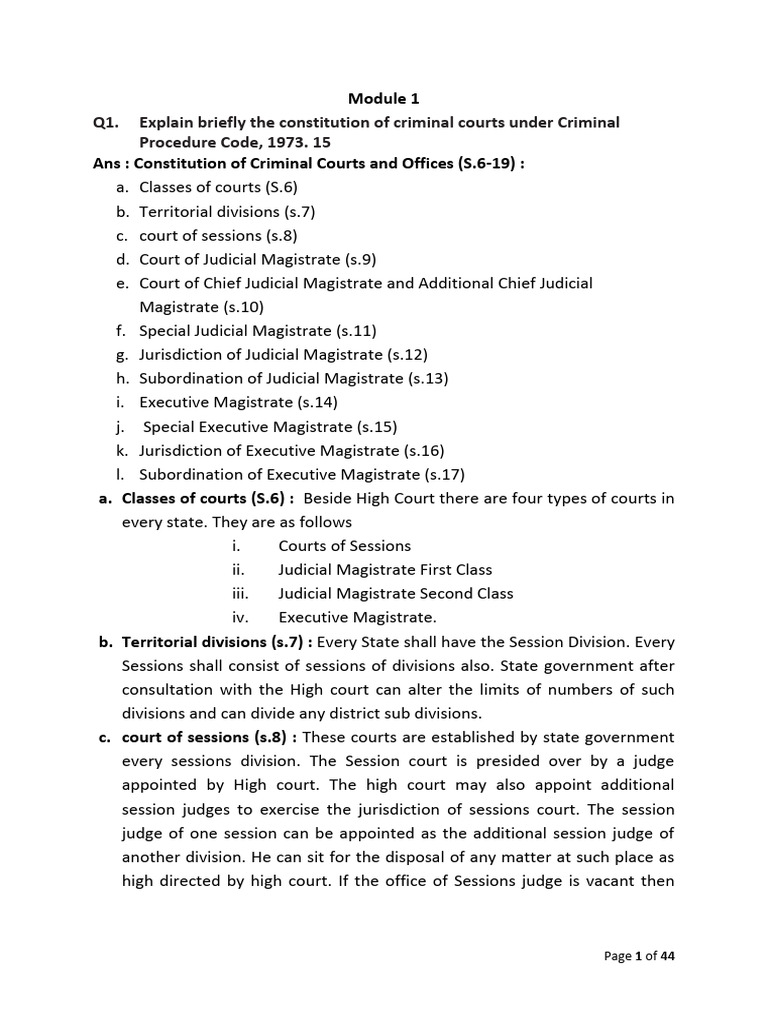 BNSS 2023 Notes | PDF | Bail | Arrest