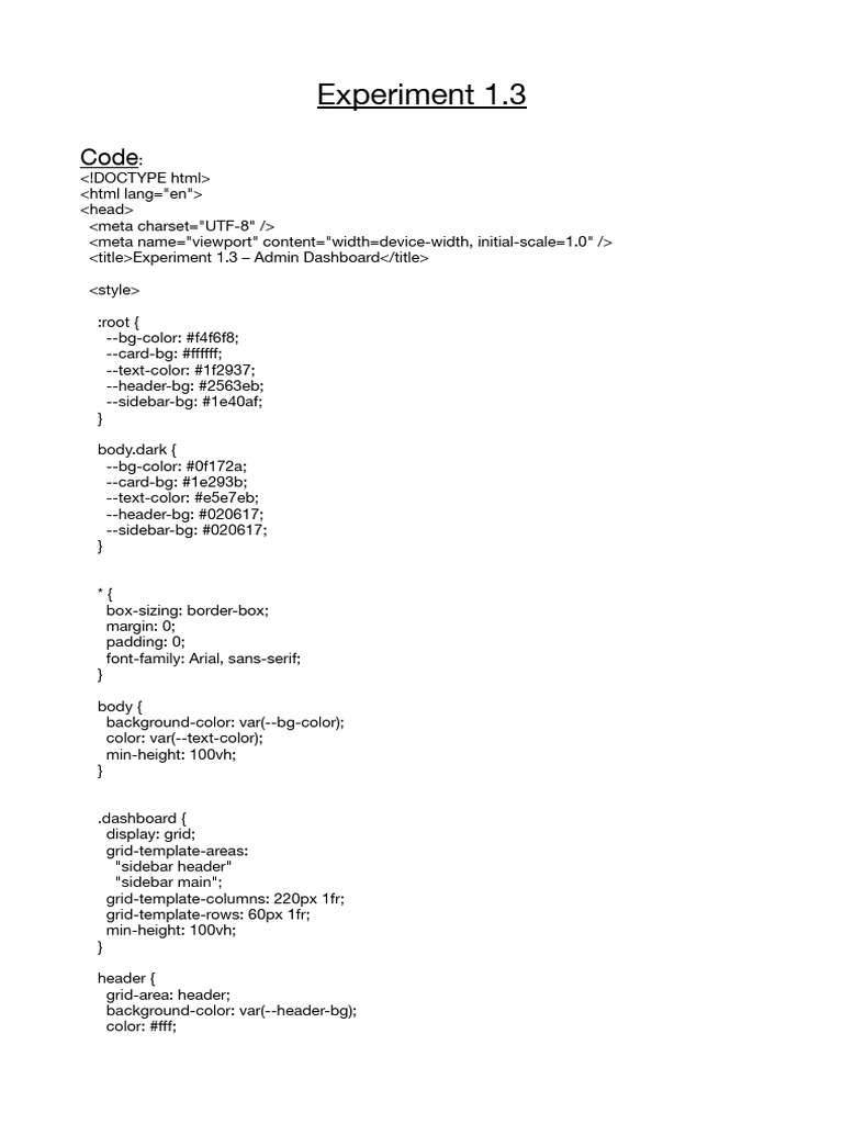 Experiment 1.3 | PDF | Software | Computing