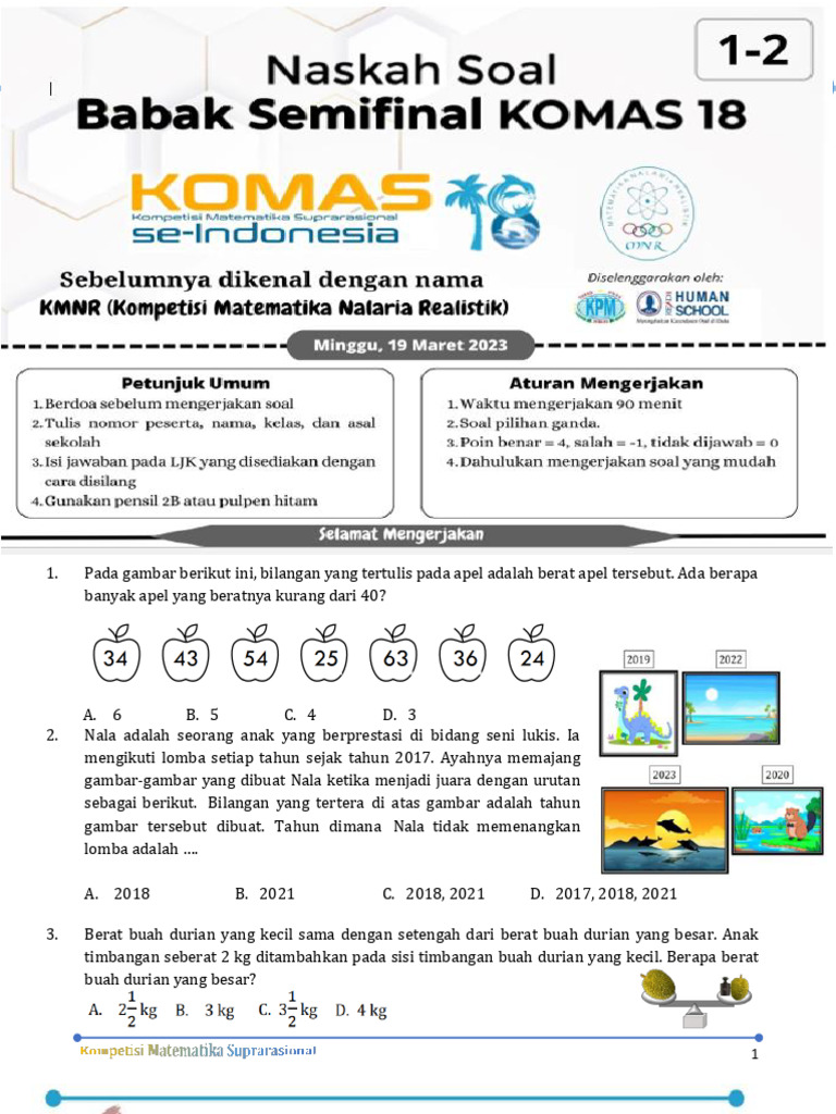 Ns SF Komas Kelas 1-2 Ok Ok | PDF