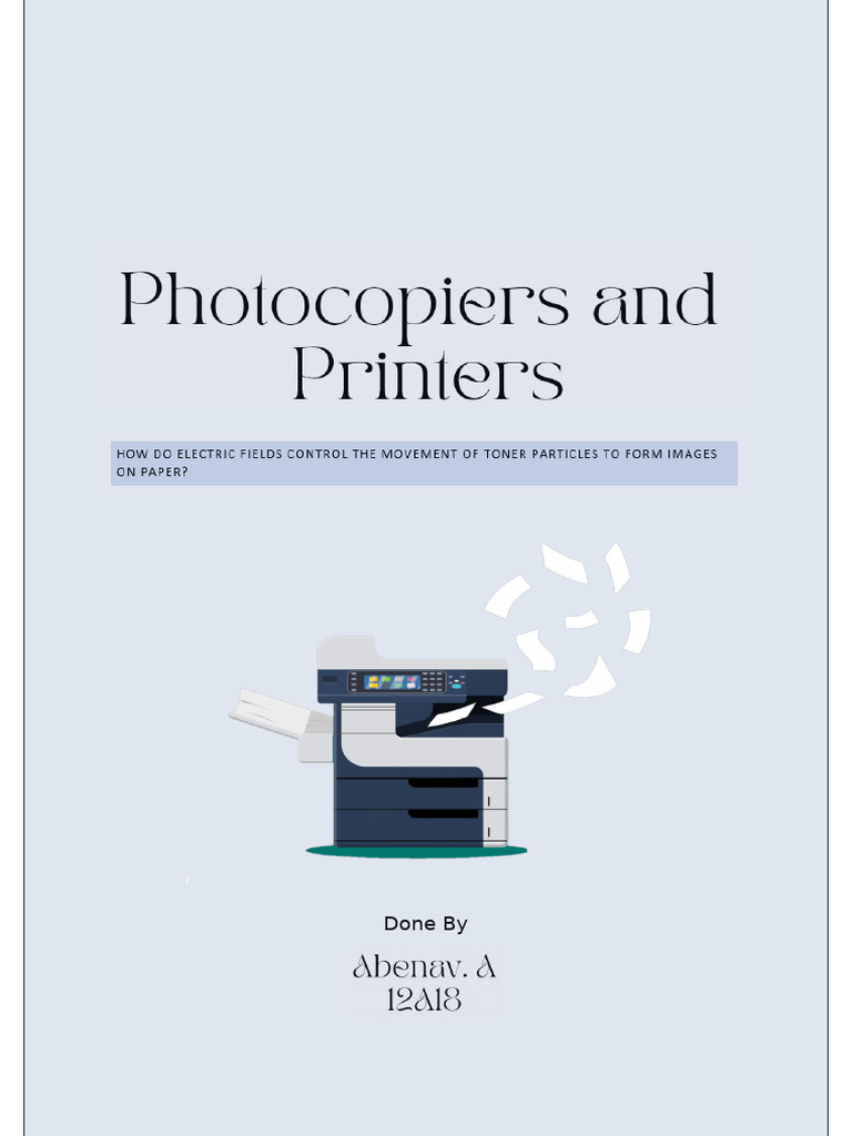 A Photocopy Machine - How Does It Start | PDF