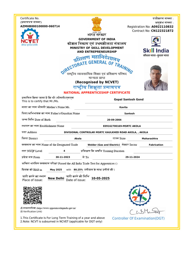 Apprentice Certificate | PDF | Apprenticeship | Learning Programs