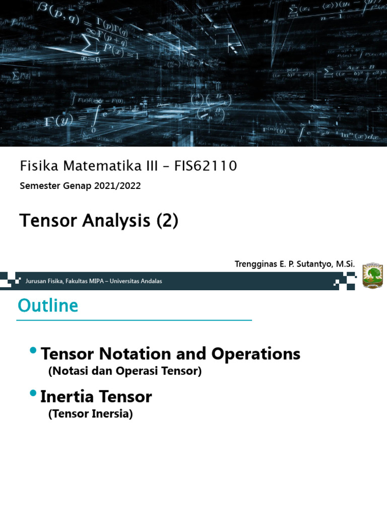 Tensor Analysis 2 (HW) | PDF | Differential Geometry | Geometry