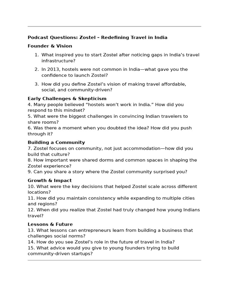 Podcast Questions 1 | PDF