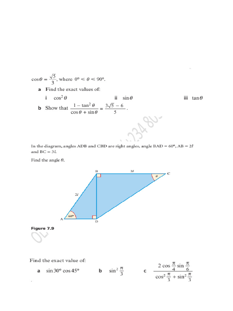 Trigonometry 1 & 2 | PDF