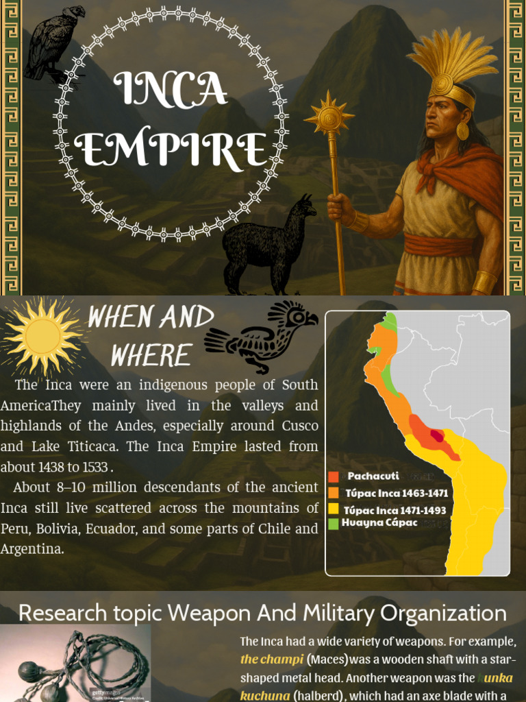 Inca Weapon and Military Organza Tion | PDF | Inca Empire