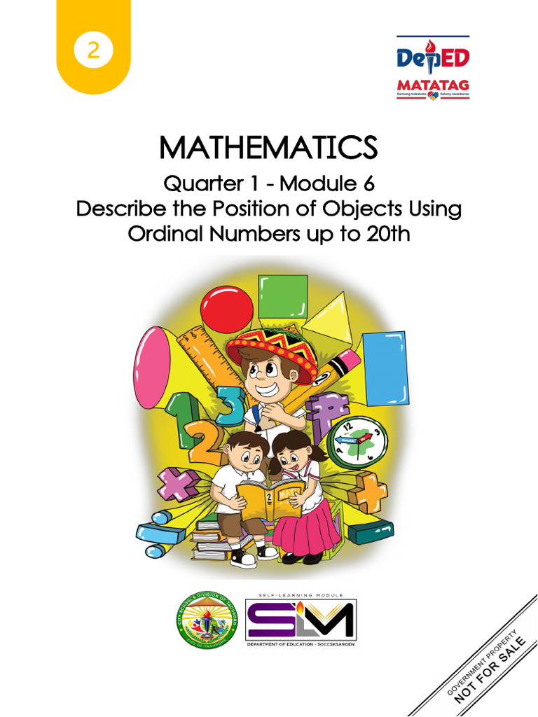 Math-2 Q1 M6 - Describing-Ordinal-Numbers-up-To-20th Balino Colacion ...