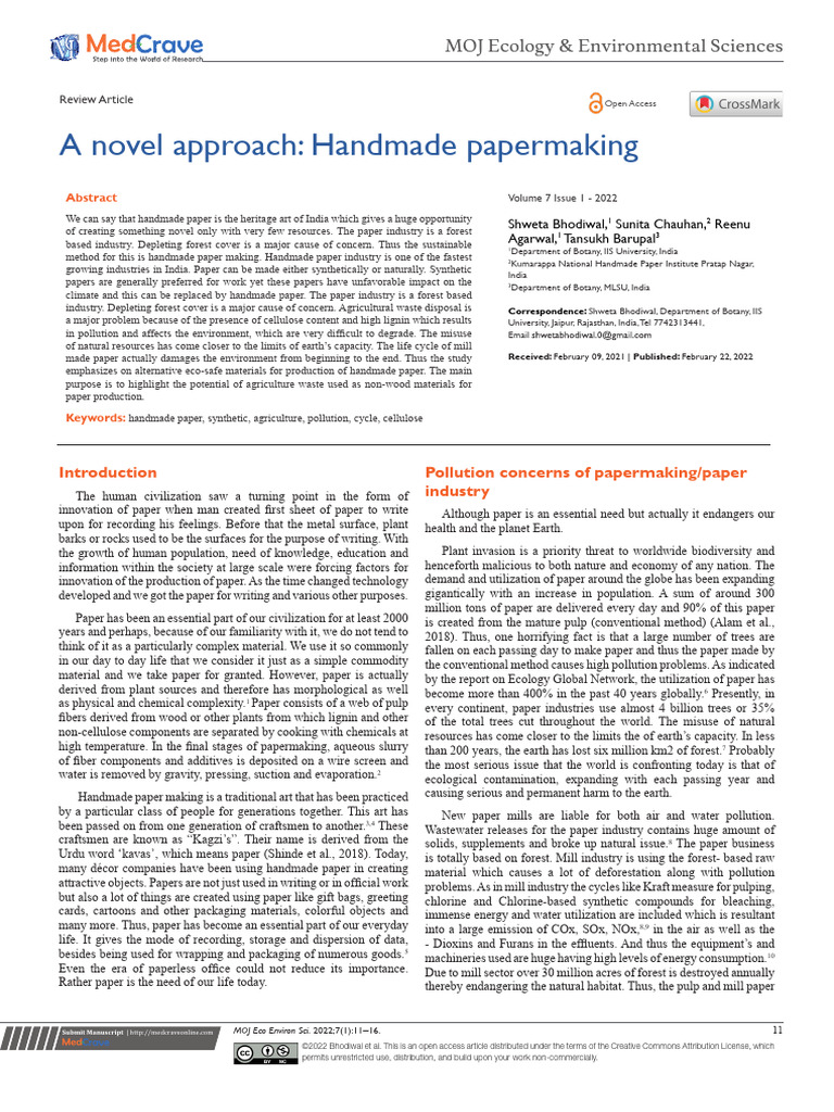 Handmade Paper Published 1 | PDF | Paper | Papermaking