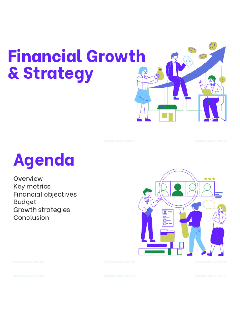 Minimal Illustrated Financial Growth & Strategy Presentation | PDF ...