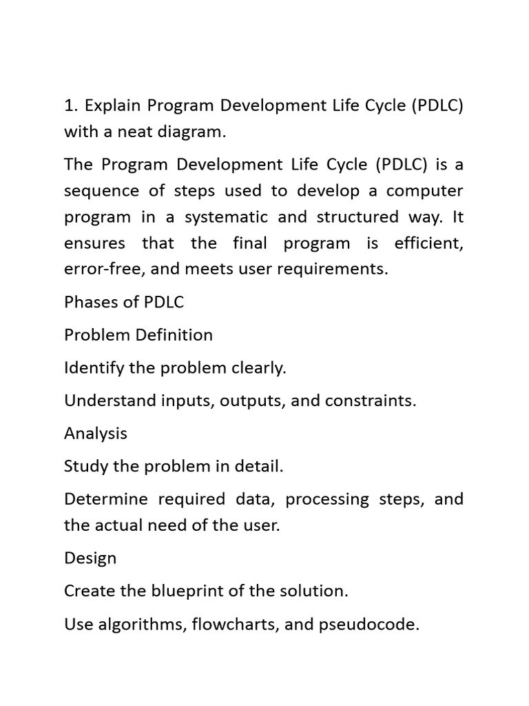 Unit4-6 Big Questions and Answers (HINTS) | PDF | Programming Paradigms ...