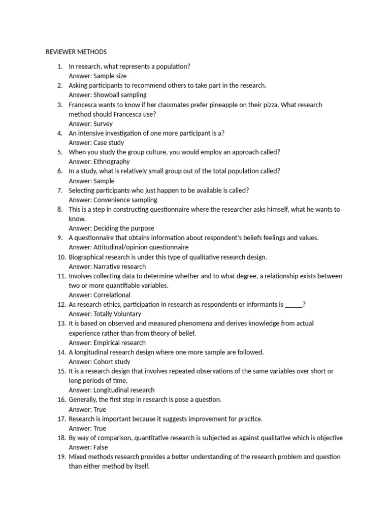 Reviewer For Research 1 | PDF | Qualitative Research | Methodology