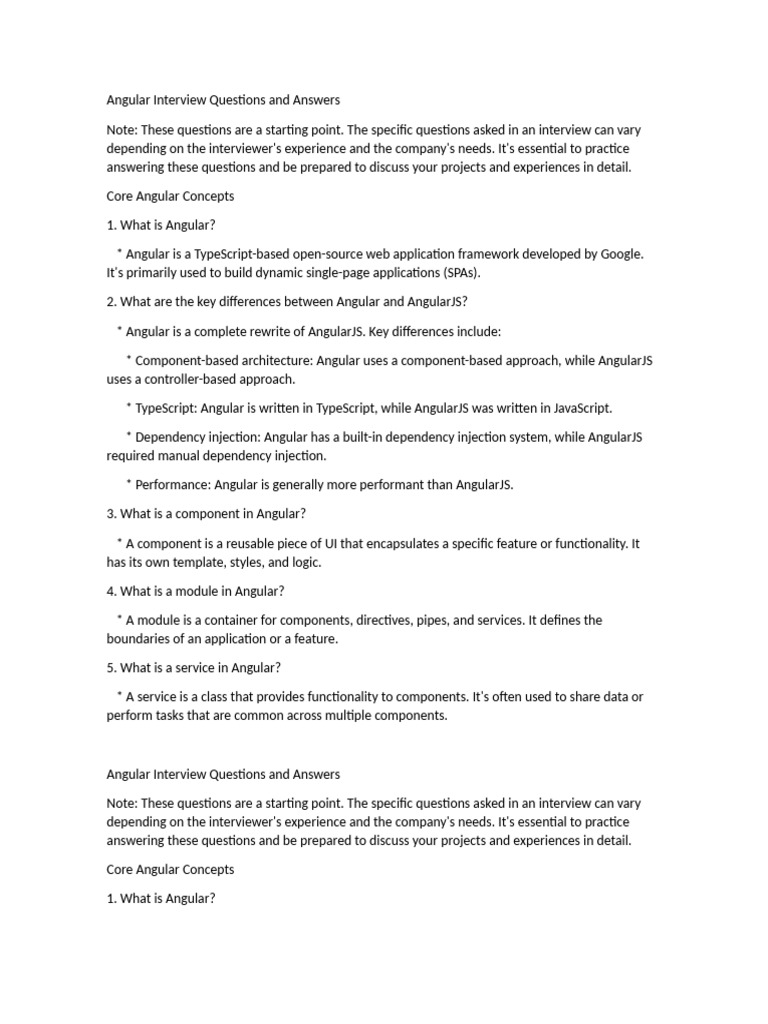 AngulaQuestions V1 | PDF | Angular Js | Java Script