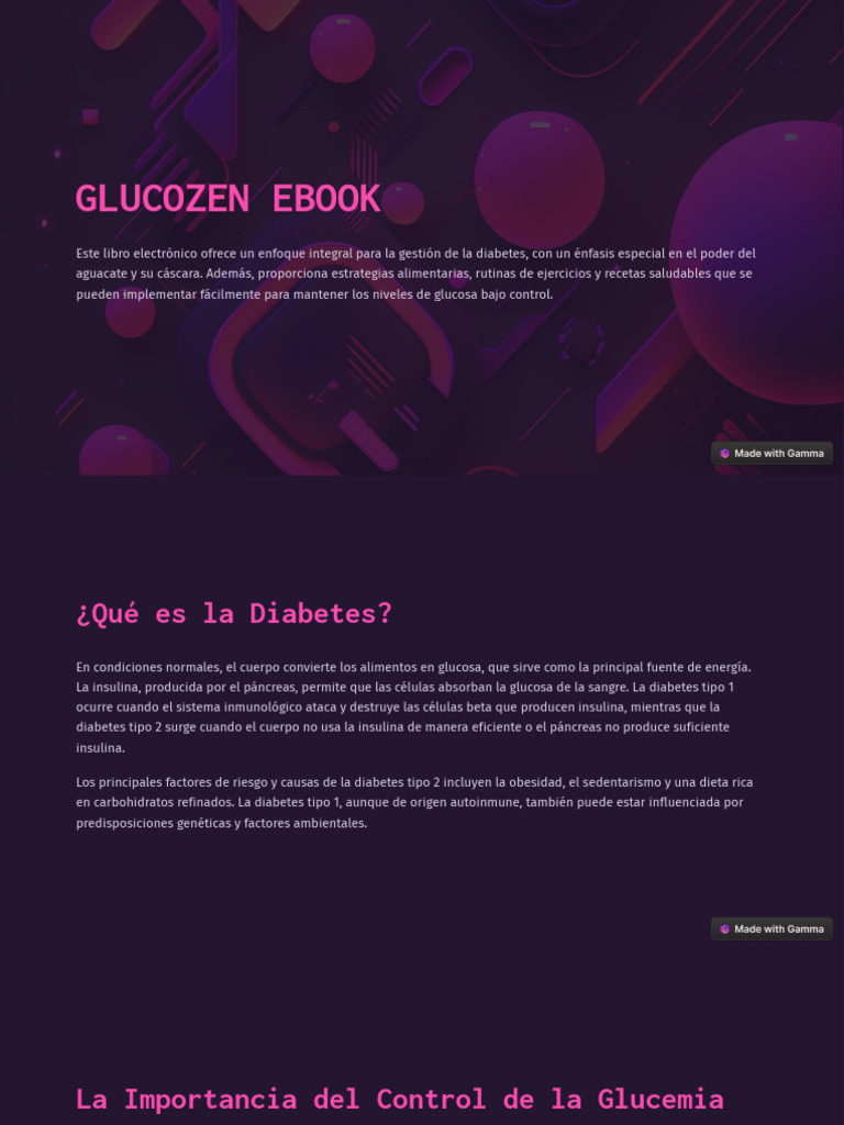 Glucozen Ebook - 10 08 2024 - 0334 | PDF | Diabetes | Insulina