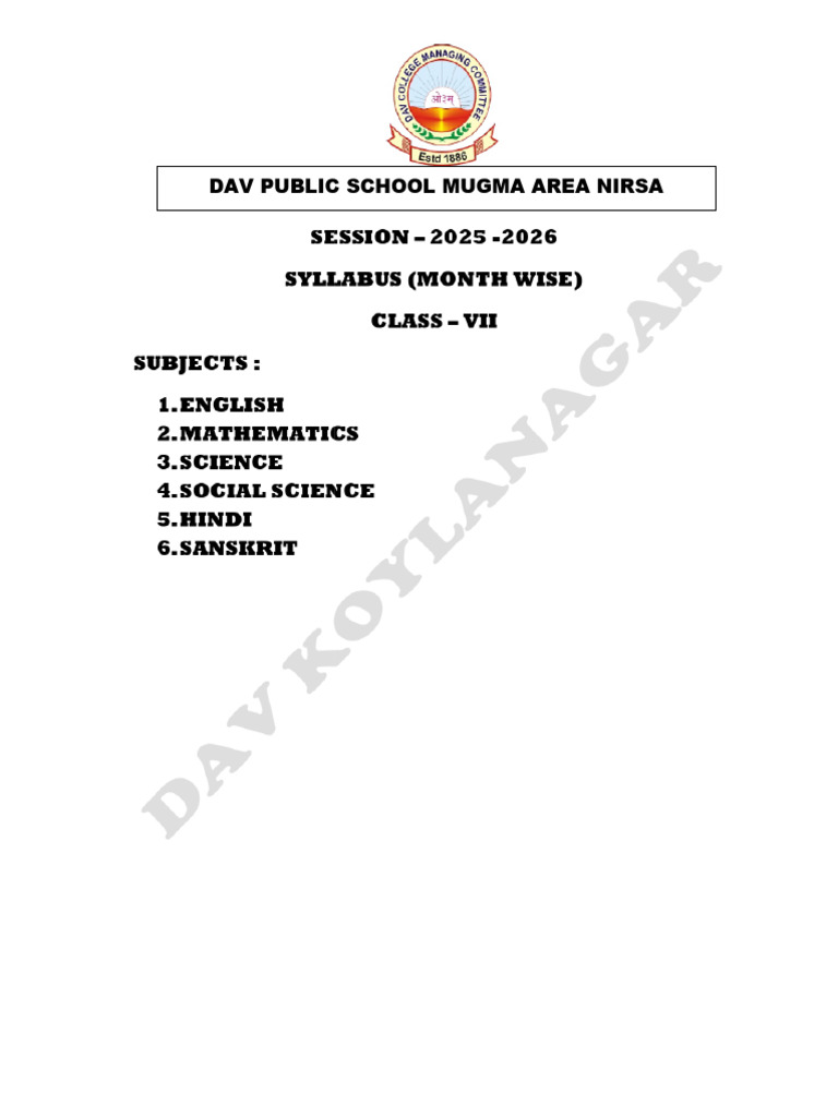 Class 7 | PDF