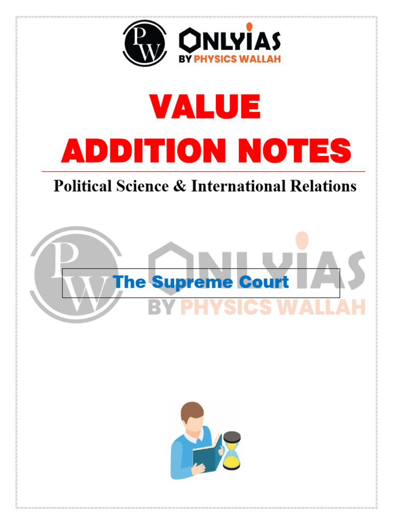 Value Addition Notes PDF Only | PDF | Supreme Court Of The United ...