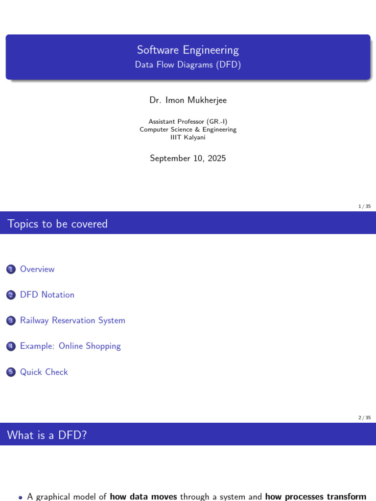 CSC 702 Software Engineering DFD | PDF | Data Management | Information ...