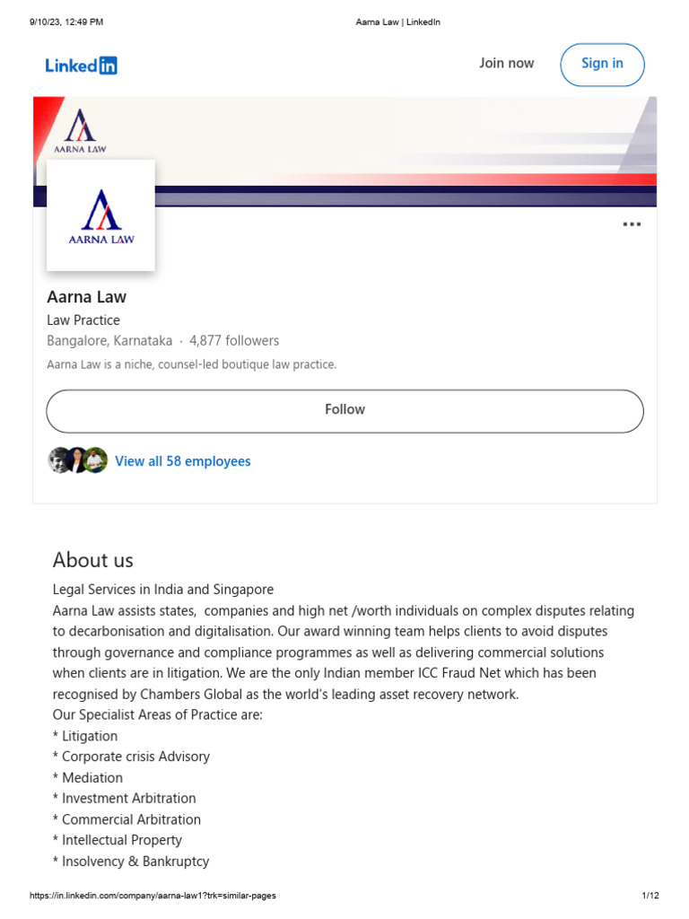 Aarna Law - LinkedIn | PDF