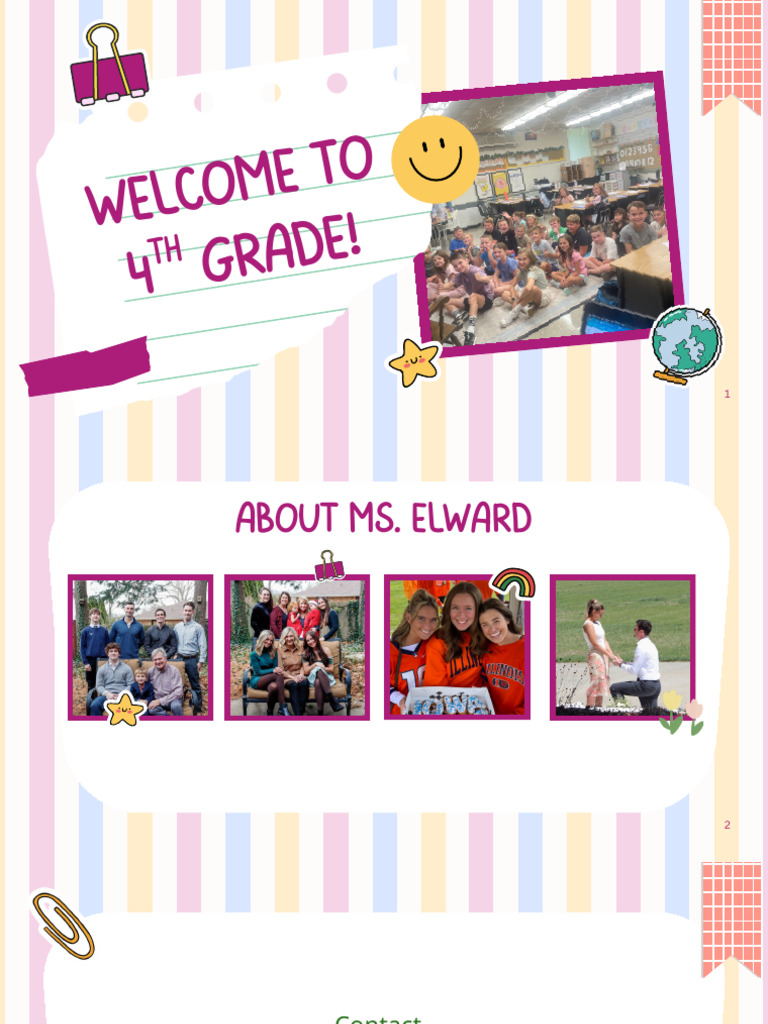 Classroom Meet The Teacher Slides | PDF | Multiplication | Mathematics