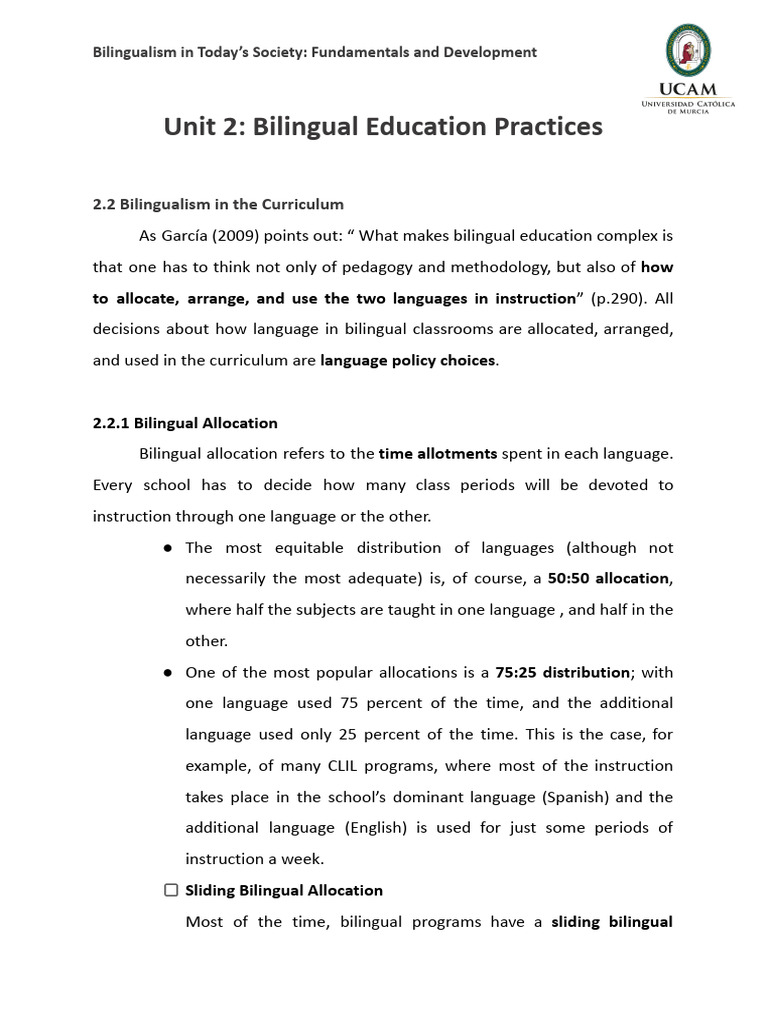 Unit 2 Theory Session 2 Document | PDF | Multilingualism | Language ...