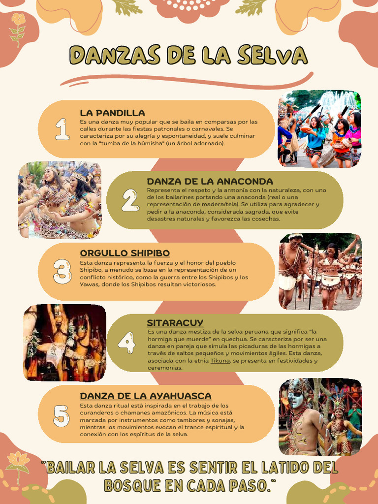 Danzas De La Selva Colores Naranjas Y Verdes Pdf 