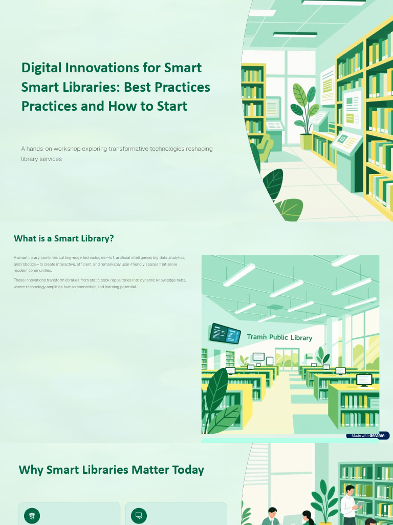 Digital Innovations For Smart Libraries Best Practices and How To Start ...
