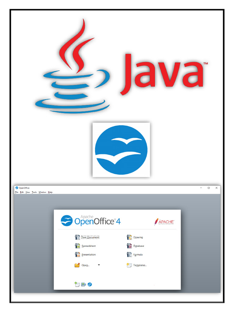 JAVA & Open Office Front Page | PDF