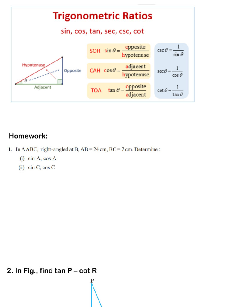 Trigonometry Class 3 20-1-2026 | PDF