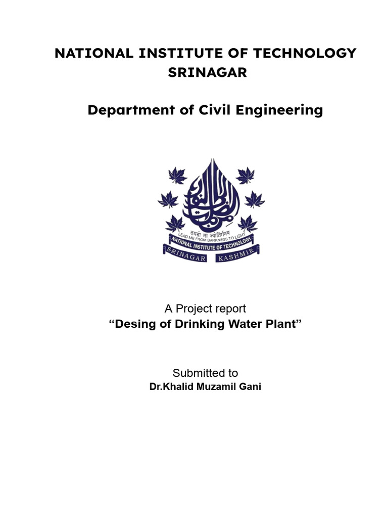 Envg Project | PDF | Filtration | Water Purification