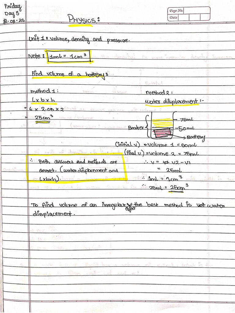 Physics Notes | PDF