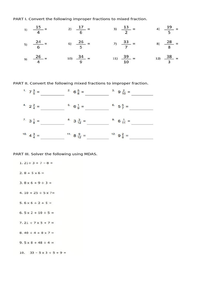 Math 4th Review | PDF