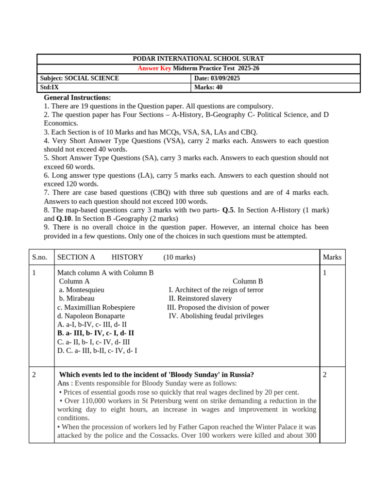 Social Science 9 Answer Key | PDF | Political Science
