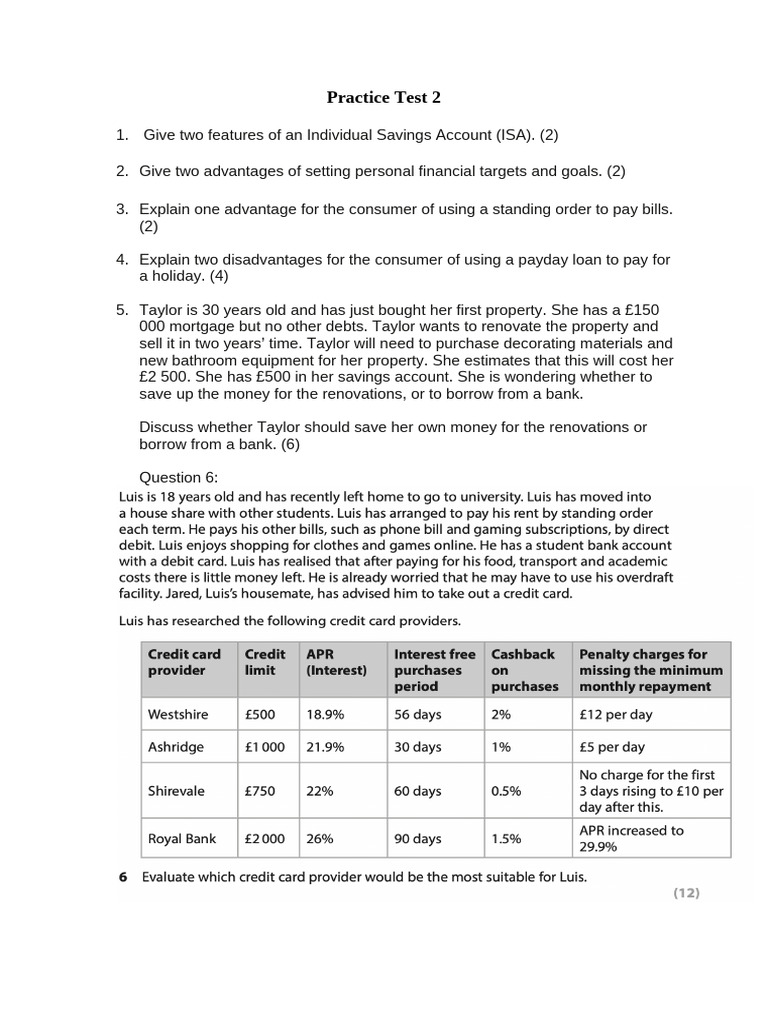 Practice Test 2 | PDF