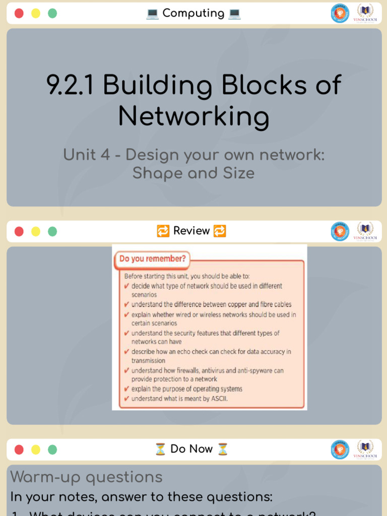 9.2.1 - Building Blocks of Networking | PDF | Computer Network | Local ...