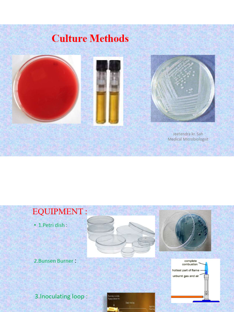 Bacterial Culture Methods | PDF | Chemistry | Chemical Substances