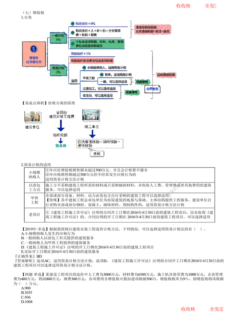 第05讲 增值税 | PDF