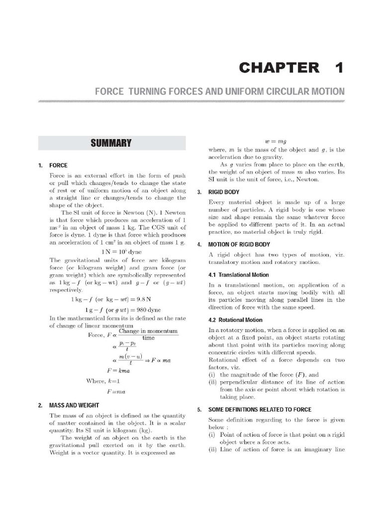 Physics Icse 10th Ch1 by Sss Army | PDF