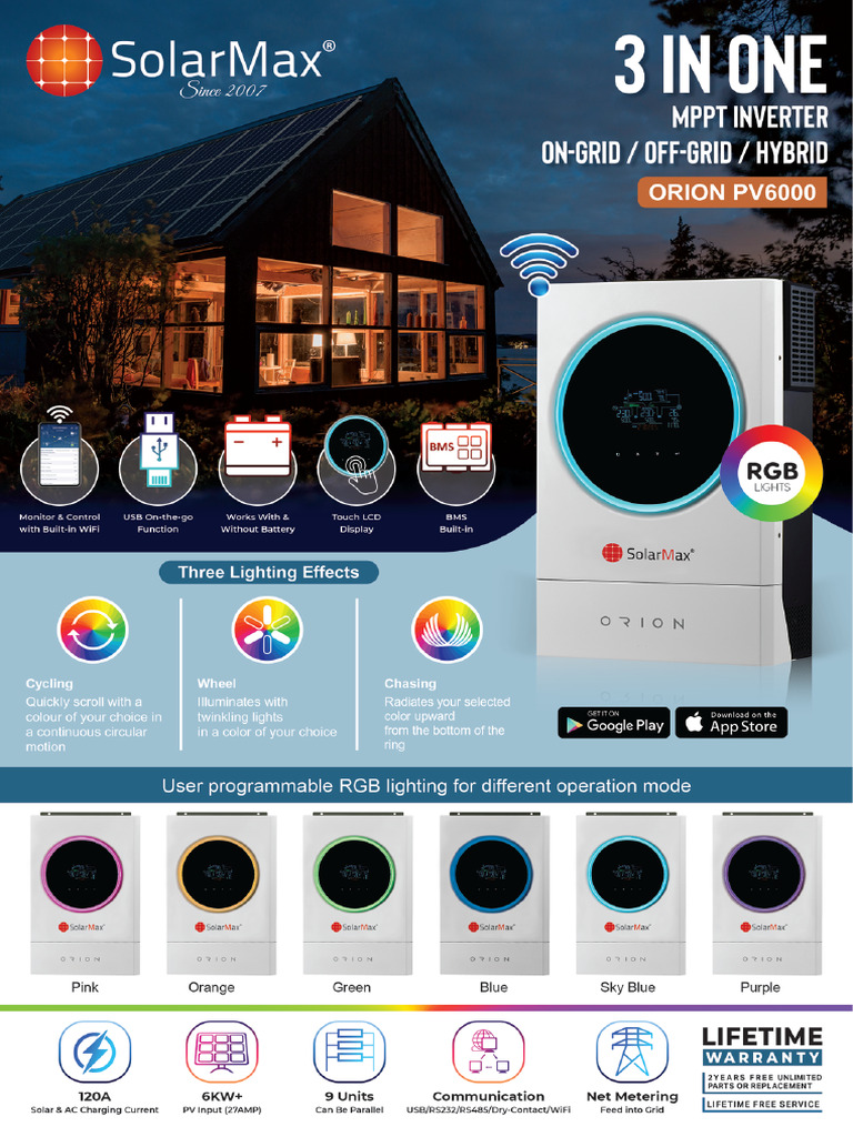 SolarMax Orion PV6000-LR | PDF