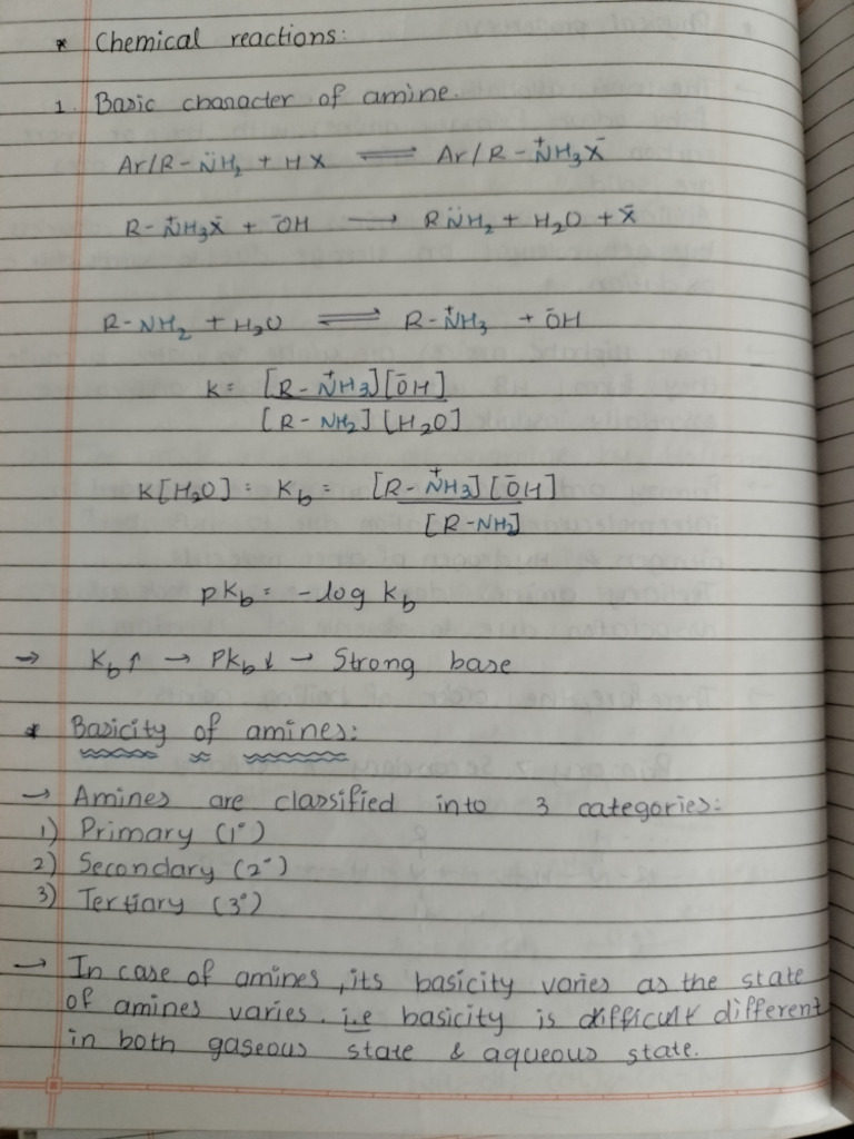 Basicity of Amines | PDF