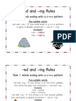 Ed and Ing Rules PDF