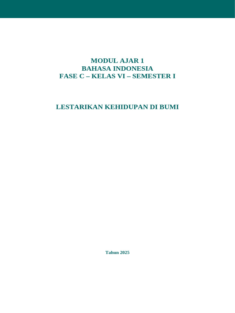 Modul Ajar B.indo PM 1 | PDF