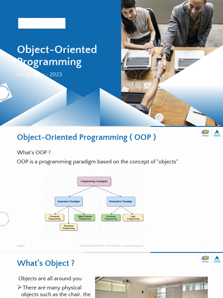01.object Oriented Programming v1.0 | PDF | Object Oriented Programming ...