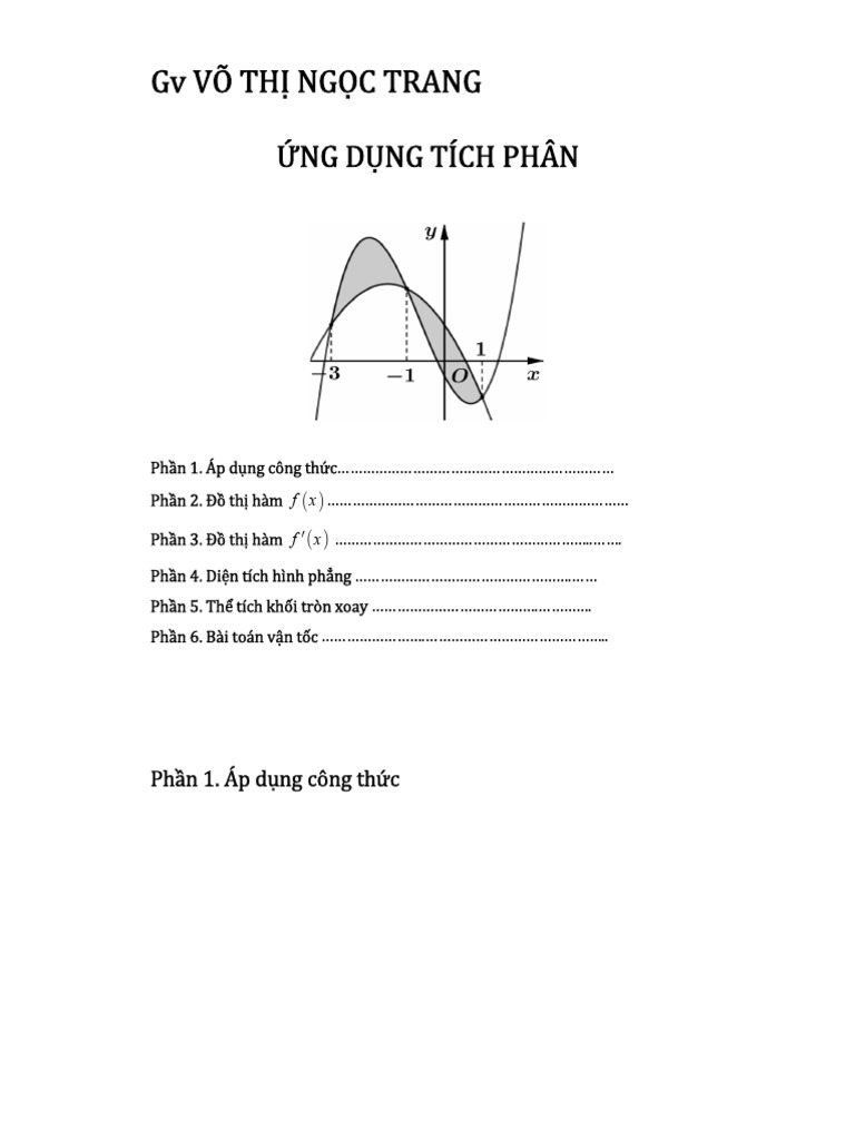 Ung Dung Tich Phan HDK | PDF
