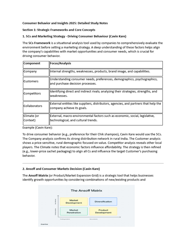 Consumer Behavior and Insights 2025 | PDF | Brand | Consumer Behaviour
