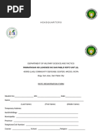 Army Training Sign In Roster | PDF