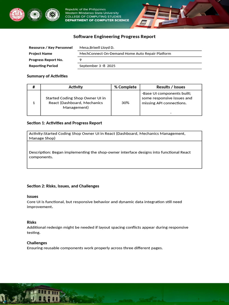 Progress Report | PDF
