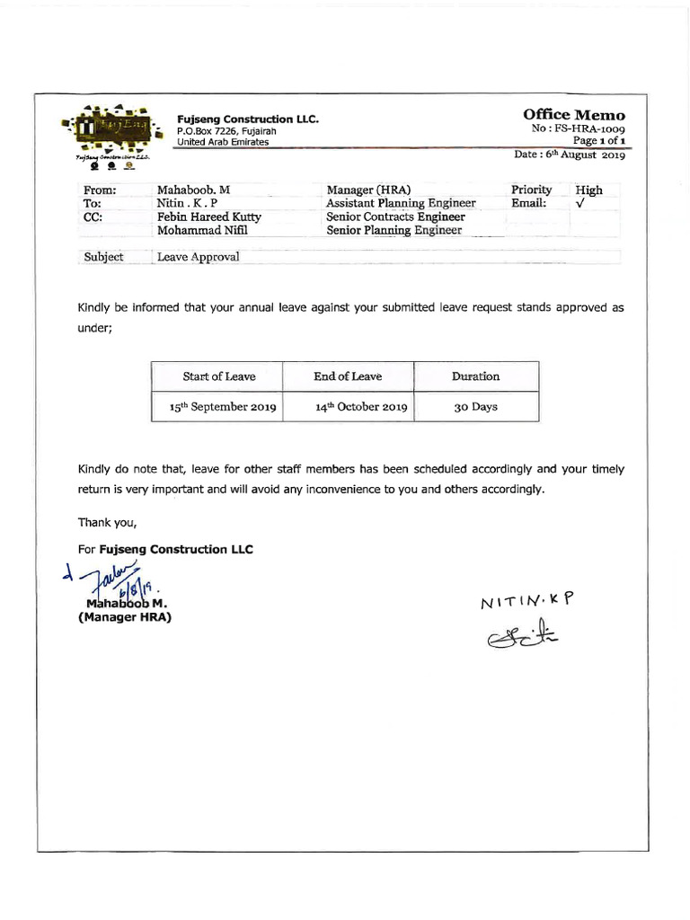 Leave Approved | PDF