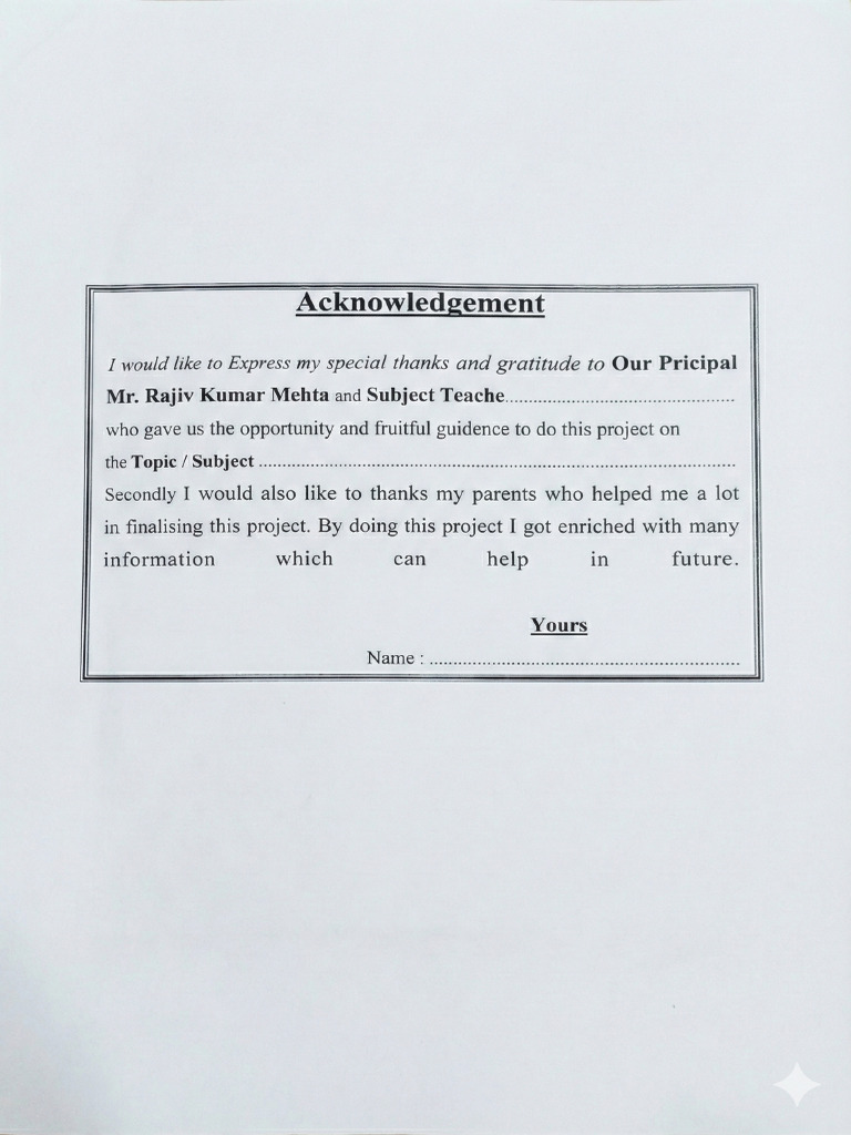 Acknowledgement | PDF