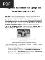 História da Igreja SUD em Belo Horizonte